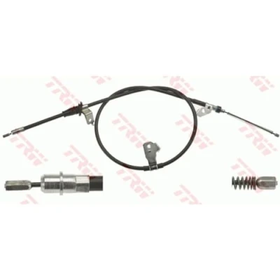 Abbildung von TRW GCH649 Handbremsseil 1525, 1315 Trommelbremse MITSUBISHI: COLT 6, SMART: Forfour I