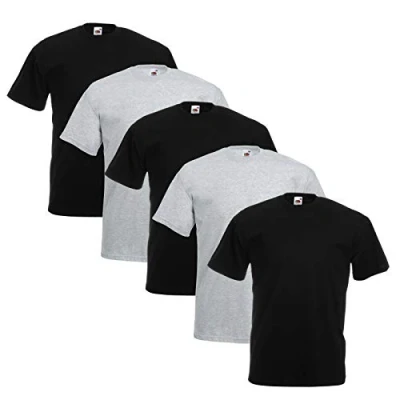 Abbildung von Fruit of the Loom Original T 5 Pack Logo Men&#039;s Shirt