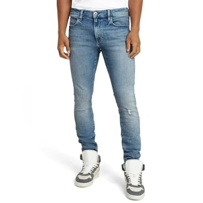 Abbildung von G Star Revend Skinny Jeans Fit, Herren, Größe: 31x32, Antique faded ripped icecap
