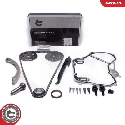 Abbildung von ESEN SKV 21SKV261 Steuerkettensatz mit Dichtungen Zahnrad Simplex, Bolzenkette OPEL: Zafira A, Vectra C Limousine, Astra G Coupe