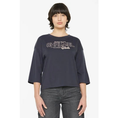 Abbildung von Harlem SOUL ZOEY Tshirt Oversized Langarmshirt, Damen, Größe: Large, Ash