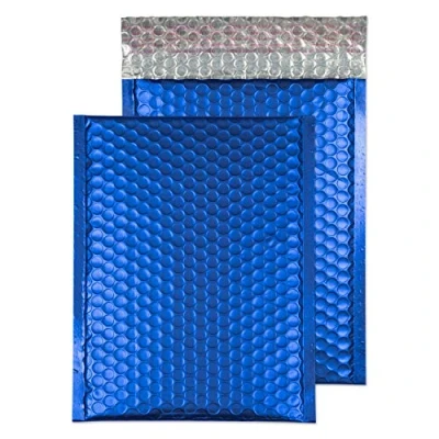 Abbildung von Blake Purely Packaging MTVB250 Farbige Luftpolstertaschen Matt Haftklebung Sieges Blau C5+ 250 x 180 mm 100 Stück