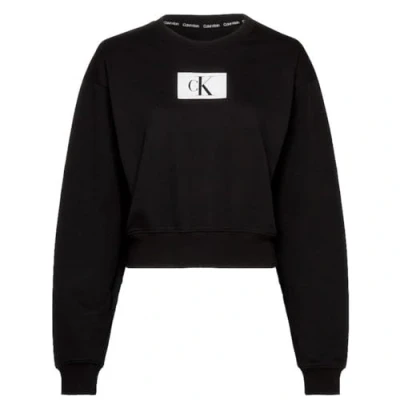 Abbildung von Calvin Klein Damen L/S Sweatshirt 000QS6942E Pullover, Schwarz (Black), S