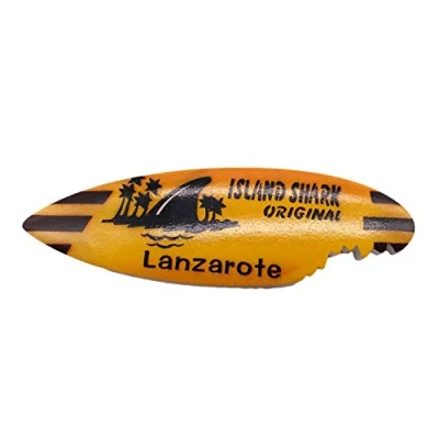 Abbildung von 3D Island Shark Lanzarote Spanien kühlschrank kühlschrankmagnet Tourist Souvenirs handgemachte Harz Handwerk magnetische Aufkleber Home küche Dekoration Reise Geschenk