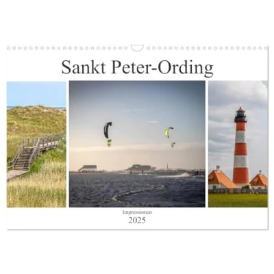 Abbildung von Impressionen aus Sankt Peter Ording (Wandkalender 2025 DIN A3 quer), CALVENDO Monatskalender