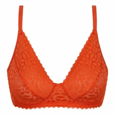 Abbildung von Dim ohne Bügel Spitzen BH Daily Dentelle für jeden Tag Damen x1, Rot, 85E