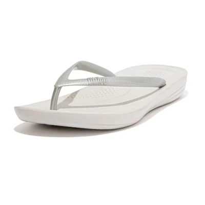 Abbildung von Fitflop Iqushion Ergonomic Badezehentrenner, Damen, Größe: 38, Silver Schuhe