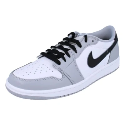 Abbildung von Nike Air Jordan 1 Retro Low OG Herren Trainers CZ0790 Sneakers Schuhe (UK 8.5 US 9.5 EU 43, White Black Wolf Grey 110)