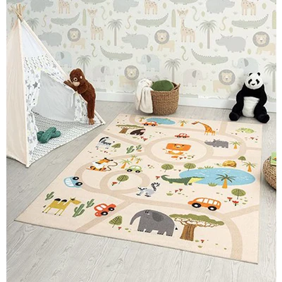 Abbildung von Happy Kids Teppich 140x200, Linne