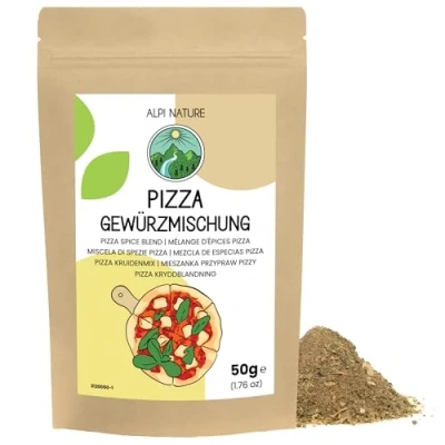 Abbildung von Pizza Gewürz 50g von Alpi Nature, Gewürzmischung, italienische Gewürze, Kräuter, Kräuter Gewürze für Sauce und Spezialitäten