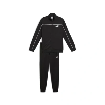 Abbildung von Puma Poly Trainingsanzug Mit Paspeln Herren Plain Black Größe: XXL
