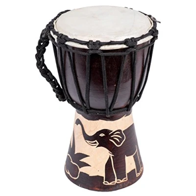 Abbildung von Djembe Trommel Bongo Drum Handtrommel Buschtrommel Percussion Kinder Fair Trade 30cm