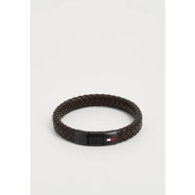 Abbildung von Tommy Hilfiger Rounded Braided Armband, Herren, Größe: One Size, Brown/black
