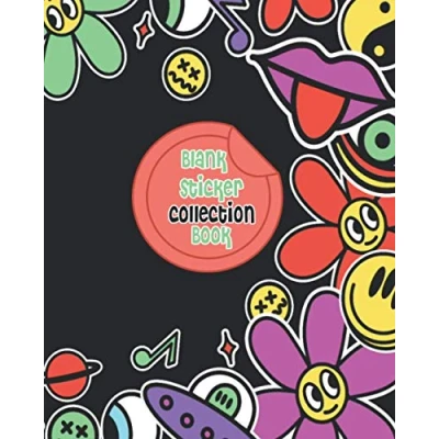 Abbildung von Blank Sticker Collection Book: Album, Album For Collecting Stickers Adults, Boys and Girls, Colorful Cartoon Cover