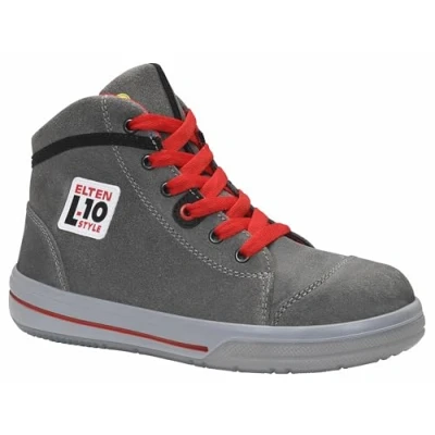 Abbildung von ELTEN Sicherheitsschuhe VINTAGE Mid ESD S3, Herren, Leder, Stahlkappe, leicht, sportlich, Grau, Größe: 47