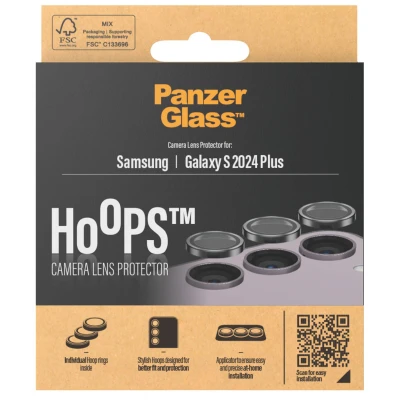 Abbildung von Samsung Galaxy S24 Plus Panzerglas PanzerGlass Camera Protector Hoop Optic Rings Kameraprotektor für das