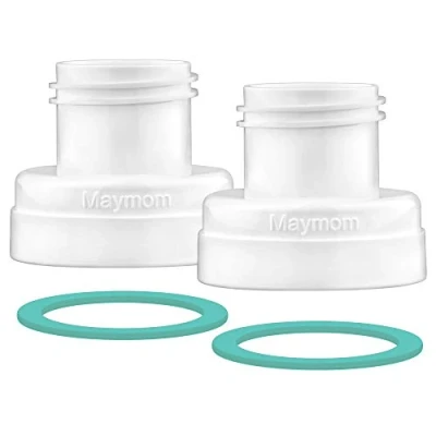 Abbildung von Maymom Umrüstsatz kompatibel mit Medela Sonata, Freestyle Flex zur Verwendung Philips Avent Classic Flaschen Natural PP Flasche Spectra Weithals Flaschengewinde Wechsler Konverter Kit