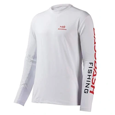 Abbildung von Bassdash Angeln T Shirt Fishing Langarm Wasser UPF 50+ Rashguard Angelbekleidung UV Sonnenschutz