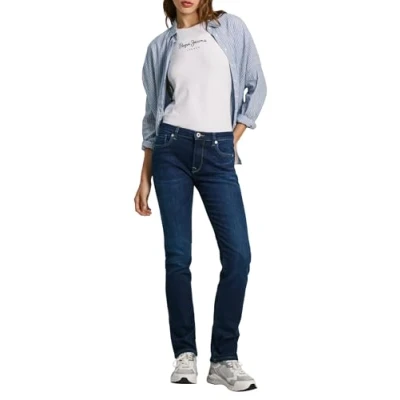 Abbildung von Pepe Jeans Damen Slim Mw Pl204589 Jeans, Blau (Denim cu1), 27 W/32 L