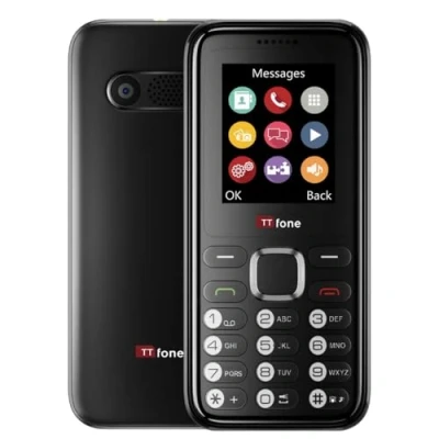 Abbildung von TTfone TT150 Entsperrtes Basis Mobiltelefon mit Bluetooth, Langer Akkulaufzeit, Dual SIM Kamera und Spiel, einfach zu bedienen, robust leicht. (Black)