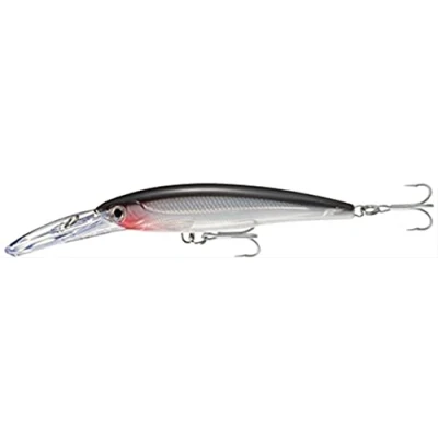 Abbildung von Rapala X Rap Magnum Angelköder Angelzubehör mit großer Tauchschaufel Salzwasser Spinnköder Lauftiefe 6m Fischköder 14cm, 46g Hergestellt in Estland Glass Ghost UV
