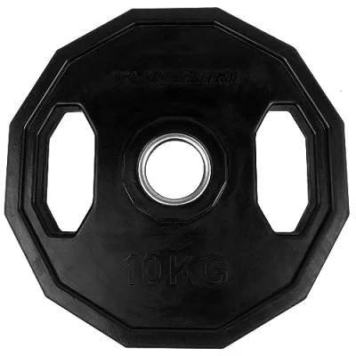 Abbildung von Gewichtscheiben ⌀50 mm Hantelgewichte aus Gummi mit Griffen