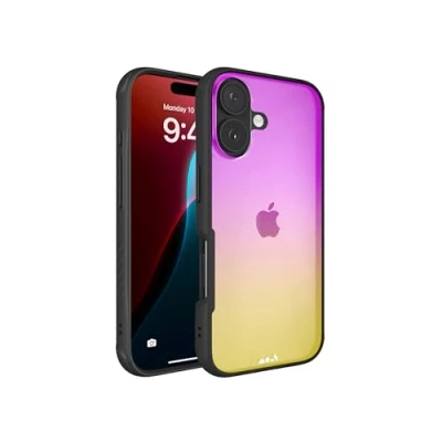 Abbildung von Mous Hülle für iPhone 16 Durchsichtig Case Clarity 3.0 Schillernd Transparent Kristallklares und Schlankes Design Handyhülle
