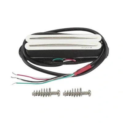 Abbildung von OriPure Hot Rail Tonabnehmer Alnico5 Humbucker in Single Coil Größe 15 16K Passend für ST SQ TL Elektrische Gitarre Weiß