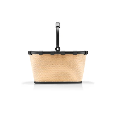 Abbildung von reisenthel carrybag XS raffia black Stabiler Einkaufskorb mit praktischer Innentasche Elegantes und wasserabweisendes Design