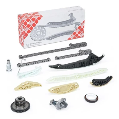 Abbildung von FEBI BILSTEIN 106513 Steuerkettensatz Zahnkette, Kette geschlossen AUDI: A4 B8 Limousine, Avant, A5 Cabrio, VOLKSWAGEN: GOLF 6, Tiguan I