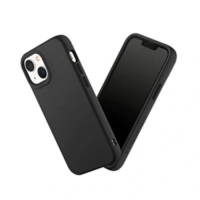 Abbildung von RHINOSHIELD Case kompatibel mit [iPhone 13 Mini] SolidSuit Stoßdämpfende &amp; schlanke Schutzhülle Premium Finish 3.5 Meter Fallschutz Austauschbare Kamera Ringe Klassik Schwarz