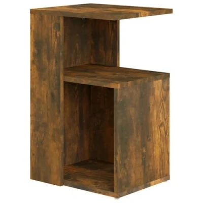 Abbildung von vidaXL Beistelltisch Couchtisch Wohnzimmertisch Kaffeetisch Sofatisch Teetisch Tisch Wohnzimmer Räuchereiche 36x30x56cm Holzwerkstoff