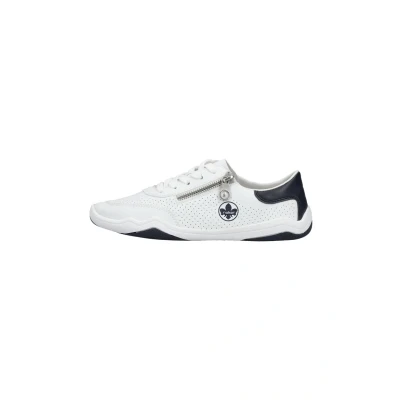 Abbildung von Rieker Damen Low Top Sneaker 45215, Frauen Halbschuhe, lose Einlage,Sportschuhe,Freizeitschuhe,Turnschuhe,Laufschuhe,Weiss (80),41 EU / 7.5 UK