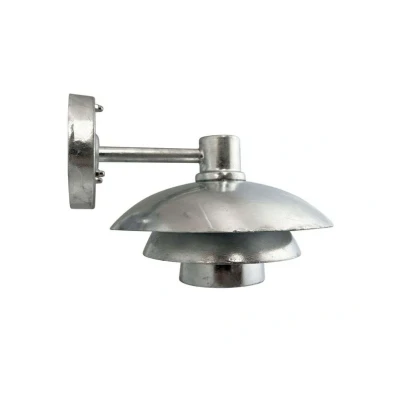 Abbildung von Dyberg Larsen Außenwandlampe Morph, galvanisiert, Metall