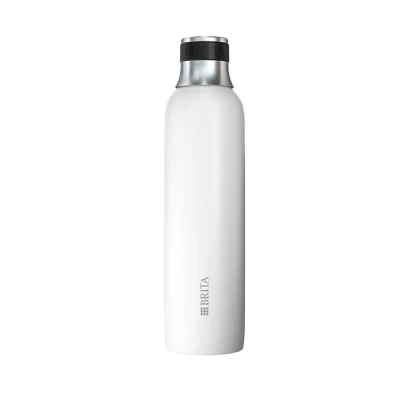 Abbildung von Brita Wassersprudler SodaTrio Edelstahlflasche Weiß klein, 0.43 von FROG.coffee