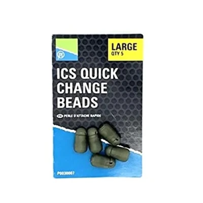 Abbildung von Preston Feederperlen für Feedervorfächer ICS Elasticated Quick Change Bead, Größe:Large