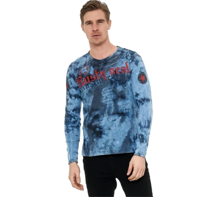 Abbildung von Rusty Neal Langarmshirt, Herren, Größe: Small, Indigo