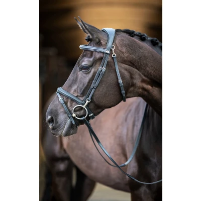 Abbildung von LeMieux Kudos Trense Work Schwarz Warmblut