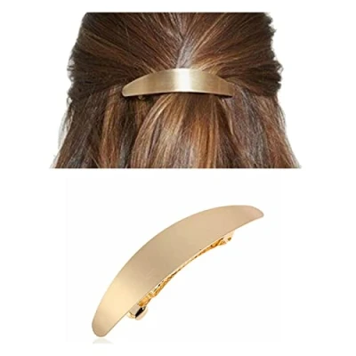 Abbildung von Inilbran Vintage Ovale Haarspangen Französische Geometrische Metallkopfclips Haarnadel Kopfbedeckung Dekorativer Haarschmuck für Frauen Kopfschmuck