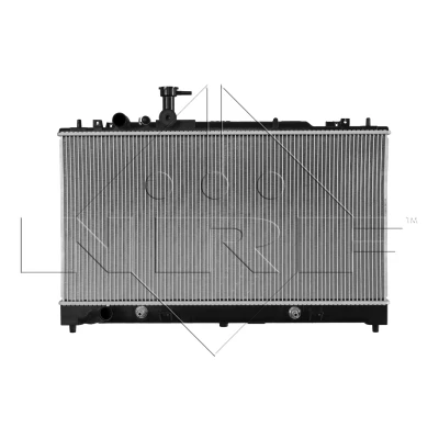 Abbildung von NRF 53198 Kühler, Motorkühlung Aluminium 732 379 27 mit Anbauteilen Kühlrippen gelötet MAZDA: 6 Limousine, Station Wagon, Hatchback