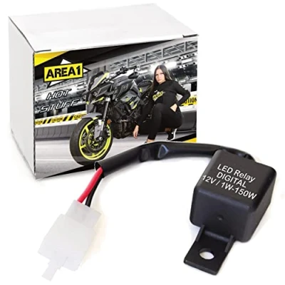Abbildung von Area1 Blinker Motorrad Relais digital für LED Halogen und Glühbirnen
