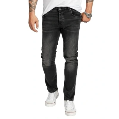 Abbildung von Rock Creek Herren Jeans Regular Fit Stretch Männerhose Herrenjeans Denim Hosen Herrenhose Straight Cut Stonewashed RC 2409 Schwarz W34 L36