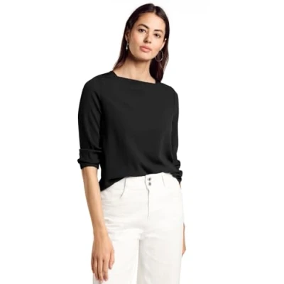 Abbildung von Street One Struktur Bluse, Damen, Größe: 40, Schwarz