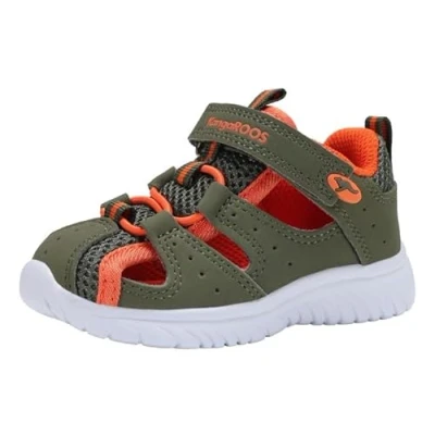 Abbildung von Kangaroos KI ROCK LITE Unisex Riemensandalette für Kinder, Größe: 21, Olive/flame Schuhe