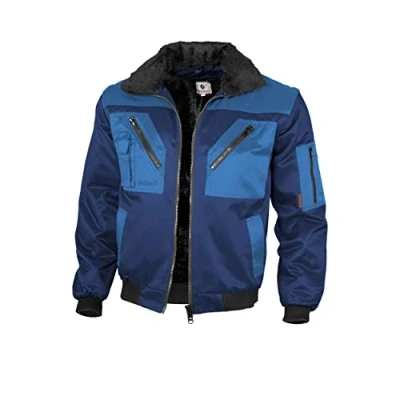 Abbildung von Qualitex Workwear Pilotenjacke zweifarbig marine/royal, Gr. XXL