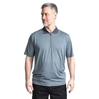 Abbildung von Trespass Herren Schnelltrocknendes Antibakterielles T shirt Mit Uv schutz Maraba, Carbon Marl, XS, MATOTSN10007_CMAXS