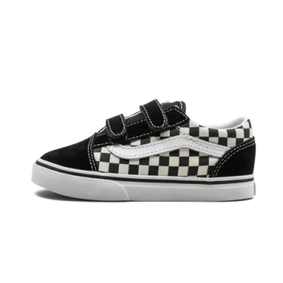 Abbildung von Vans OLD Skool V Lauflernschuh für Kinder, Größe: 25, Blk/white Schuhe