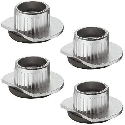 Abbildung von Gedotec Sockelfuß Unter Schrank Möbelfüße verstellbar zum Einbohren &amp; Schrauben Tragkraft 400 kg Sockelverstellfuß Stahl massiv +10 mm höhenverstellbar 4 Stück Verstellfüße für Möbel