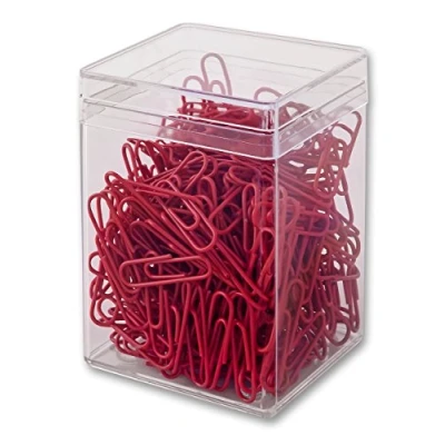 Abbildung von Victory Office Products 60286H300 03 Büroklammern 28 mm 300 Stück rot kunststoffummantelt