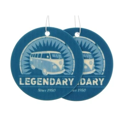 Abbildung von BRISA VW Collection Volkswagen Luft Erfrischer Duft Spender fürs Auto im T1 Bulli Bus Motiv Einzelpack (Legendary/Fresh/Blau)